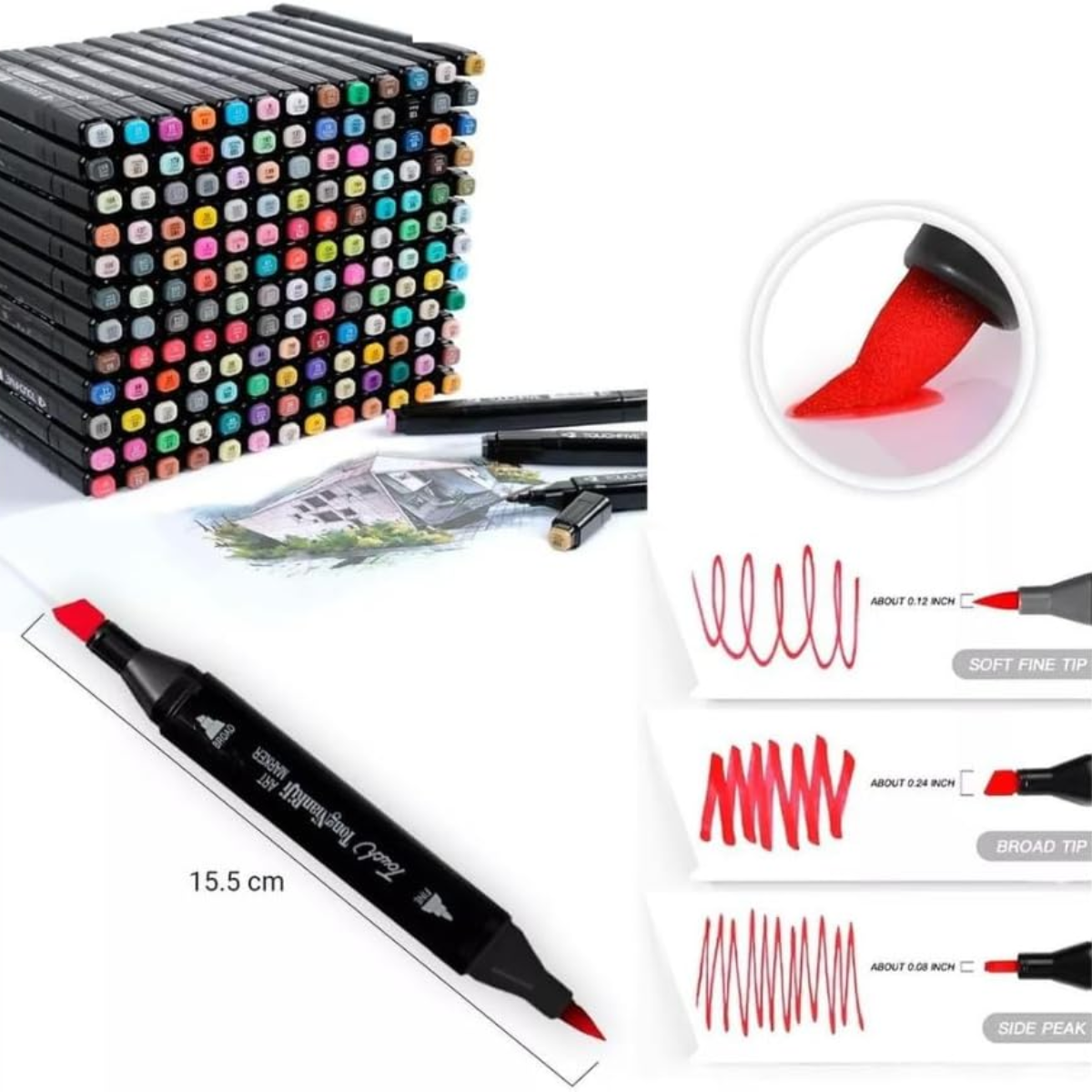 Miniatura 5 de Set de marcadores 80 pcs pd-60